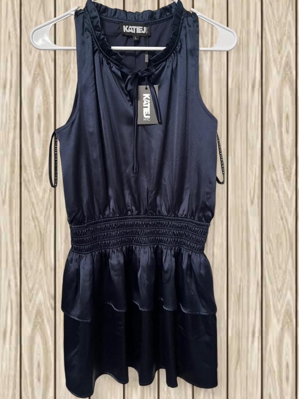 Katie J NYC Tween Girls Navy Blue Dress Large